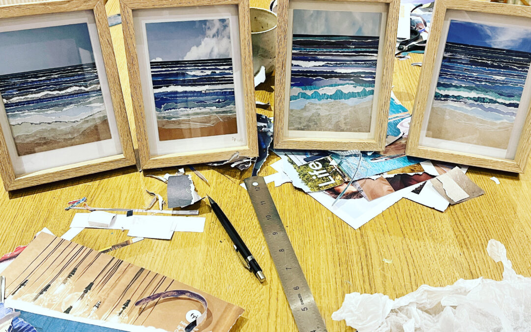 I do love to be beside the seaside: seascape collage workshops